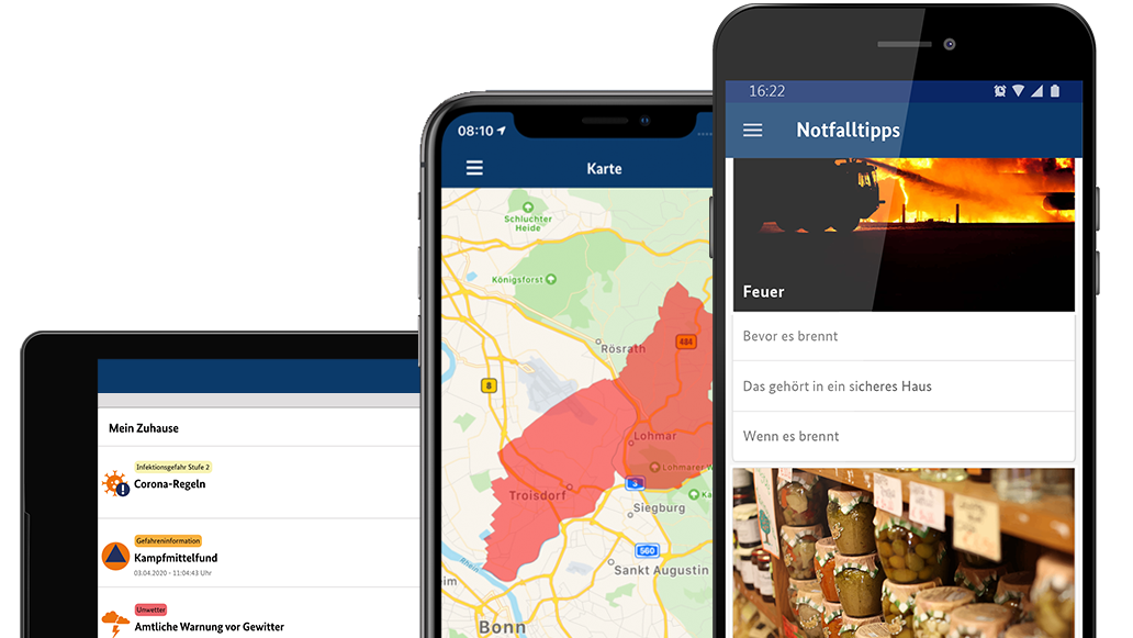 NINA – Notfall-Informations- und Nachrichten-App des Bundes