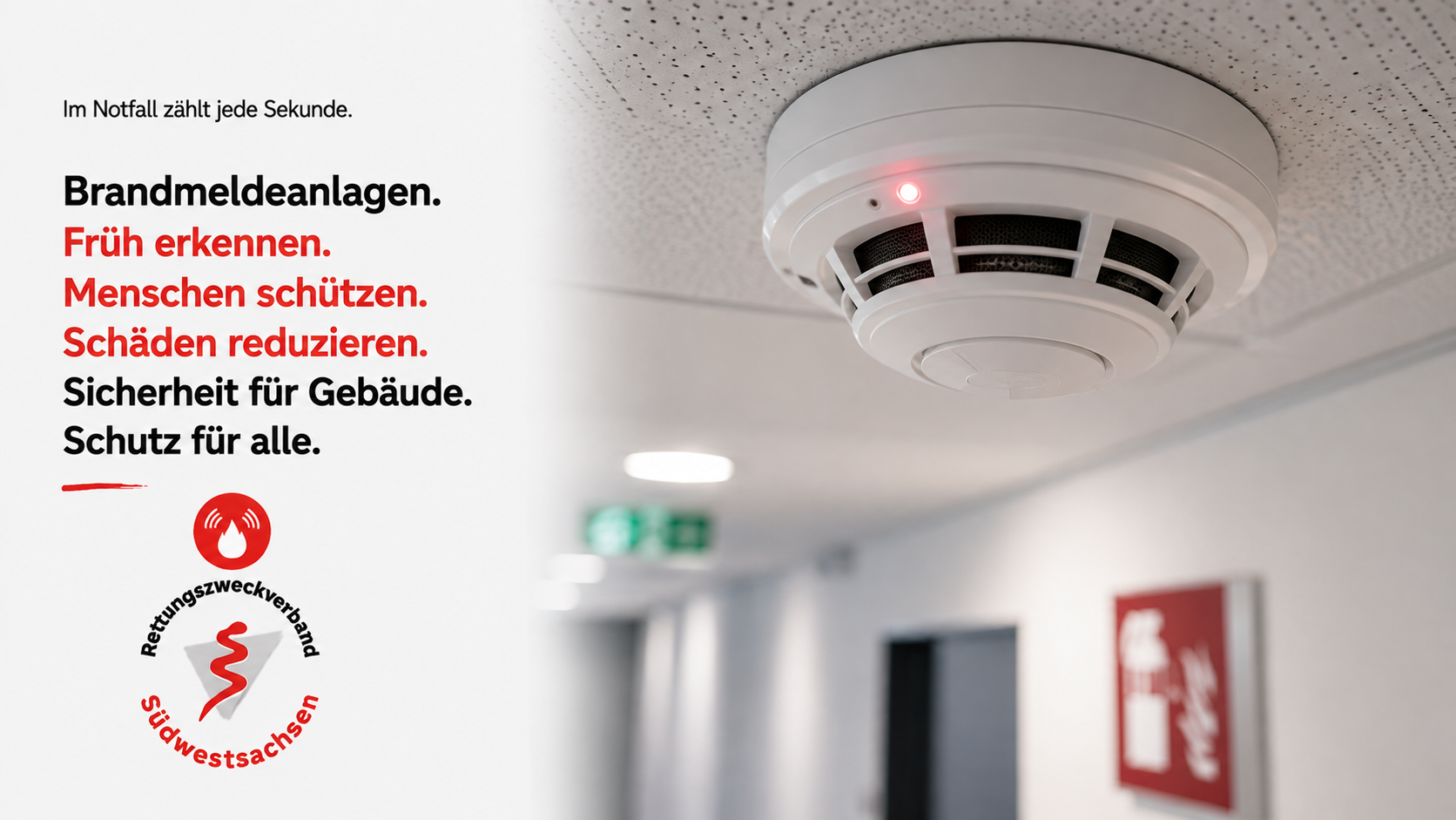 Brandmeldezentrale in einem Gebäude